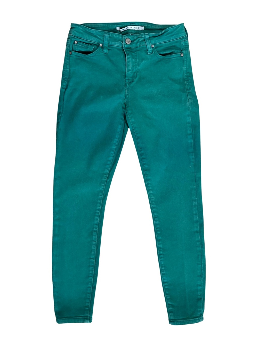 Sz. 3 (26”) Junior Skinny Teal Aqua Green Jeans